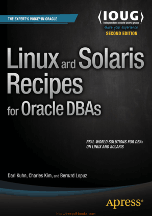 Free Download PDF Books, Linux and Solaris Recipes for Oracle DBAs