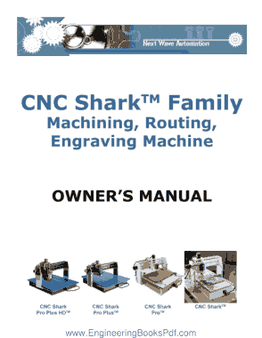 Free Download PDF Books, CNC Shark TM Family Machining Routing Engraving Machine