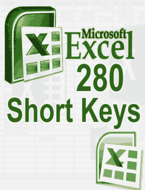 Free Download PDF Books, MS Excel 280 Short keys Guide Book