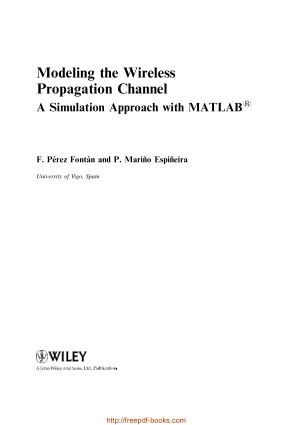 Free Download PDF Books, Modelling the Wireless Propagation Channel – Networking Book