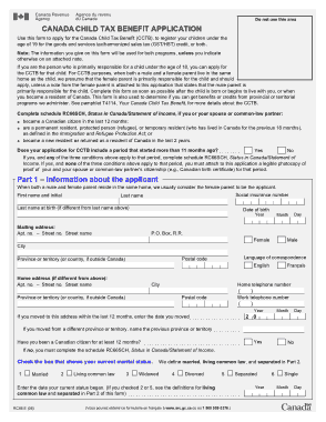 Free Download PDF Books, Child Tax Benefit Application Form Template