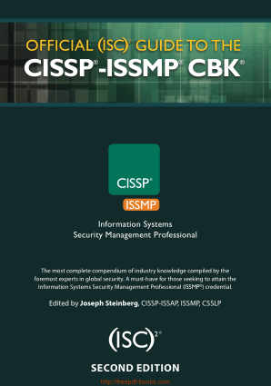 Free Download PDF Books, Official ISC Guide to the CISSP ISSMP CBK Second Edition Book