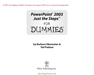 PowerPoint 2003 Just the Steps For Dummies