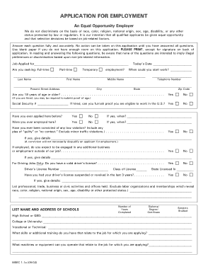 Free Download PDF Books, Employmemt Job Application Form Template