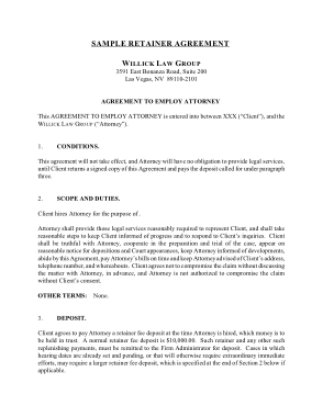 Free Download PDF Books, Attorney Retainer Agreement Form Template