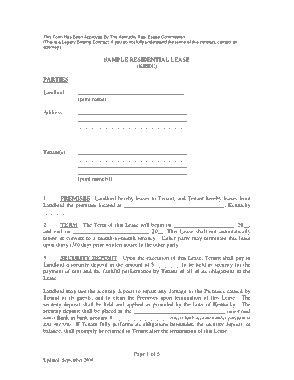 Free Download PDF Books, Commercial Residential Lease Agreement Form Template