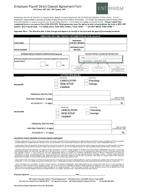 Free Download PDF Books, Employee Payroll Direct Deposit Agreement Form Template