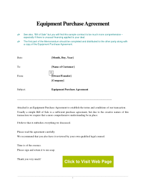 Free Download PDF Books, Equipment Purchase Agreement Form Template