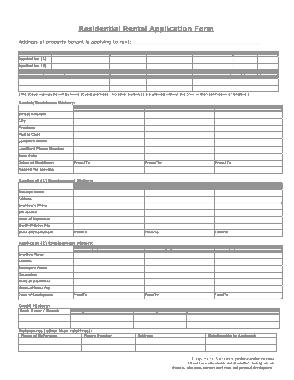 Free Download PDF Books, Residential Rental Application Form Template