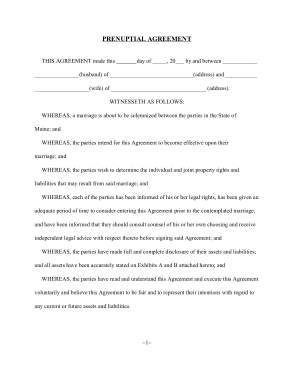 Free Download PDF Books, Simple Prenuptial Agreement Form Template