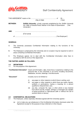 Free Download PDF Books, Staff Confidentiality Agreement Form Template