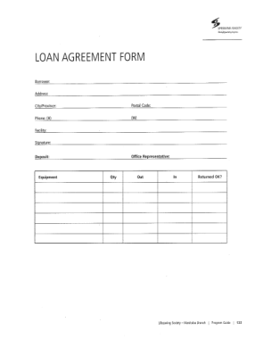 Free Download PDF Books, Standard Loan Agreement Form Template