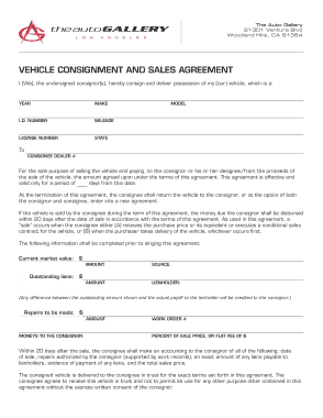 Free Download PDF Books, Vehicle Consignment Agreement Form Template