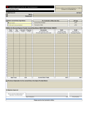 Free Download PDF Books, Accounting Journal Entry Form Template