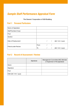 Free Download PDF Books, Sample Accounting Appraisal Form Template