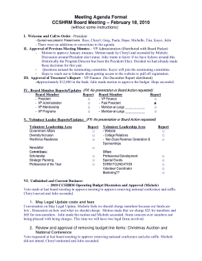 Free Download PDF Books, Sample Meeting Agenda Format Example