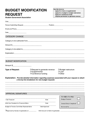 Free Download PDF Books, Budget Modification Request Form Template