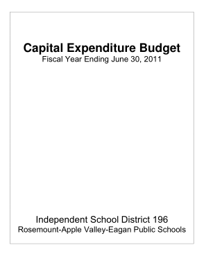 Free Download PDF Books, Sample Capital Expenditure Budget Template