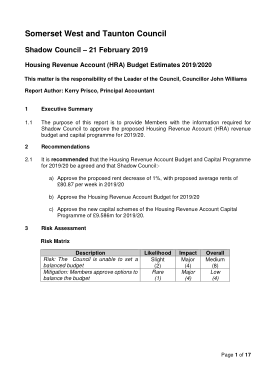 Free Download PDF Books, Housing Revenue Account Budget Estimate Template