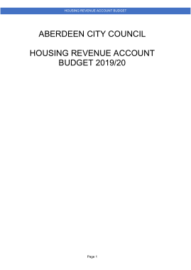 Free Download PDF Books, Housing Revenue Account Budget Template