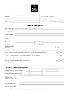 Free Download PDF Books, Company Travel Claim Form Template