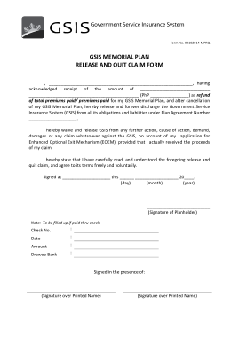 Free Download PDF Books, Memorial Claim Release Form Template