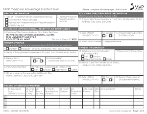 Free Download PDF Books, Medicare Advantage Dental Claim Form Template