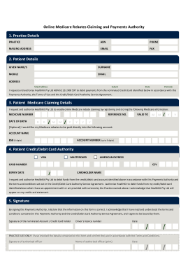 Free Download PDF Books, Medicare Claim Rebate Form Template