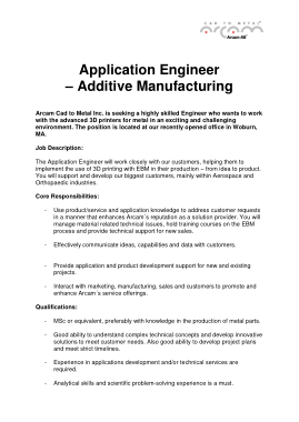 Free Download PDF Books, Manufacturing Applications Engineer Job Description Template