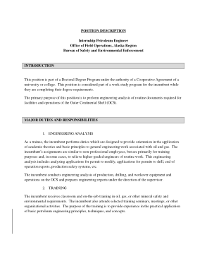 Free Download PDF Books, Petroleum Engineer Intern Job Description Template
