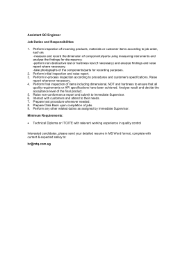 Free Download PDF Books, Quality Control Engineer Job Description Template