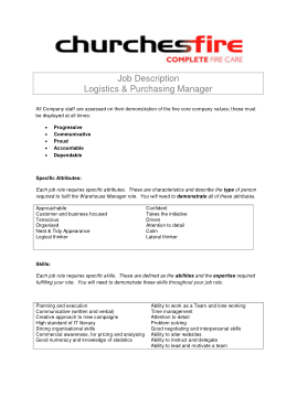 Free Download PDF Books, Purchasing And Logistics Officer Job Description Template