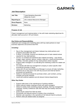 Free Download PDF Books, Trade Marketing Specialist Job Description Template