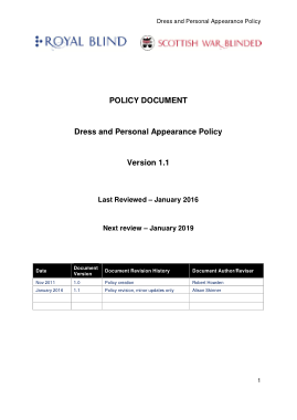 Free Download PDF Books, Dress and Personal Appearance Policy Template