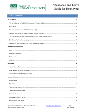 Free Download PDF Books, Attendance and Leave Policies and Procedures for Employees Template