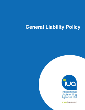 Free Download PDF Books, Basic General Liability Policy Template
