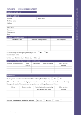 Free Download PDF Books, Blank Job Application for Student Template