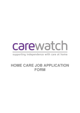 Free Download PDF Books, Carewatch Home Care Job Application Form Template