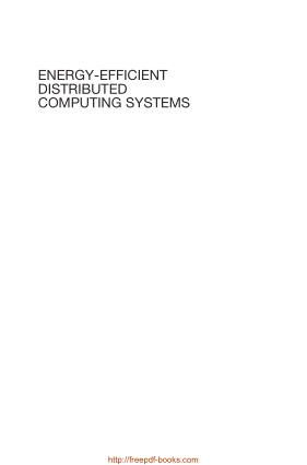 Free Download PDF Books, Energy Efficient Distributed Computing Systems