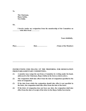 Free Download PDF Books, Committee Member Resignation Letter Template