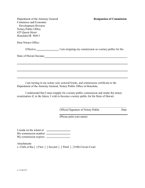 Free Download PDF Books, Sample Notary Resignation Letter Template