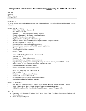 Free Download PDF Books, Office Assistant Resume Template