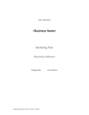 Free Download PDF Books, Business Marketing Plan Template