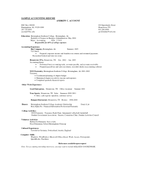 Free Download PDF Books, Sales Tax Accountant Resume Template