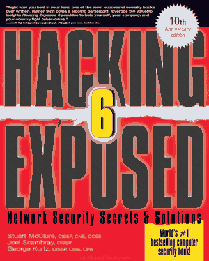 Free Download PDF Books, Hacking Exposed Security Secrets And Solutions, 6th Edition