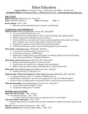 Free Download PDF Books, Education Resume Template