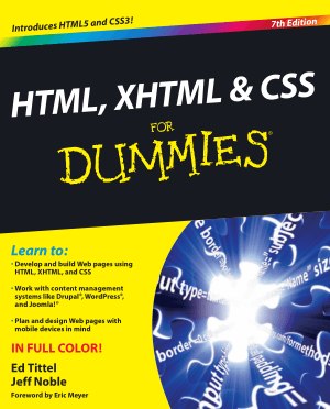HTML XHTML CSS For Dummies 7th Edition