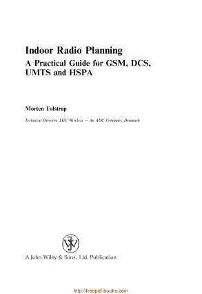 Free Download PDF Books, Indoor Radio Planning