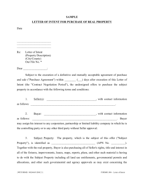 Free Download PDF Books, Buyer Letter of Intent Template