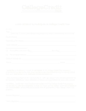 Free Download PDF Books, College Letter of Intent PDF Template